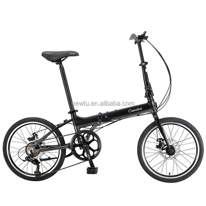 20 Inch Folding Bike Ultra-light Portable Variable Speed Bicycle Unisex For Work General Adult Leisure Bicycle