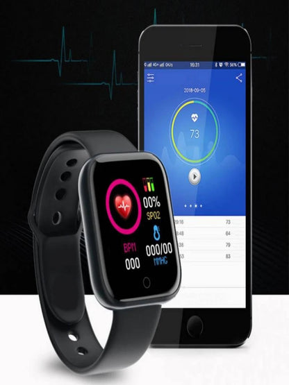 Smart Watch For Men Women Sport Mode Music Control Calorie Distance Fitness Smart Band Message Remind Smart Bracelet Android IOS