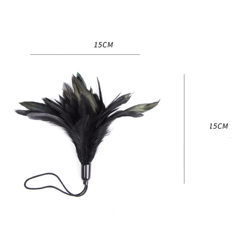 Sex Flirt tantalize Big Feather Tickler Toys Teasing Flirt Tickling Toy Adult Couples Sex Game Products