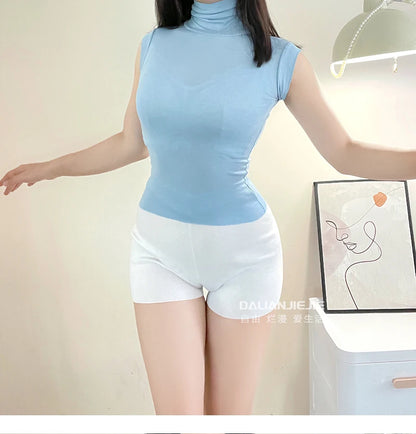 White Big Size Shorts For Women Summer Thin Breathable White Sports Fashion Sexy Slim Women Shorts 2024 New Korean Women X9UZ
