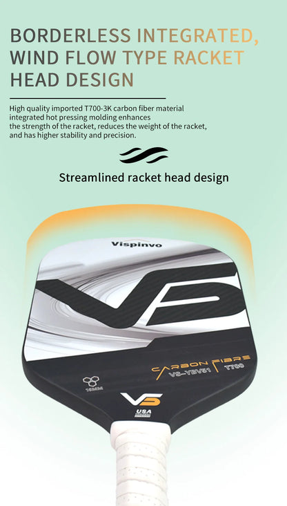 Professional Pickleball Paddle with Heat Press Process USAPA Certified Competition Level Pickleball Racquet for Sports Fitness
