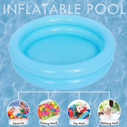 PVC Children Inflatable Pool Bathing Tub Baby Kid Home Outdoor Swimming Pool Inflatable Swimming Pool for 0-3Y