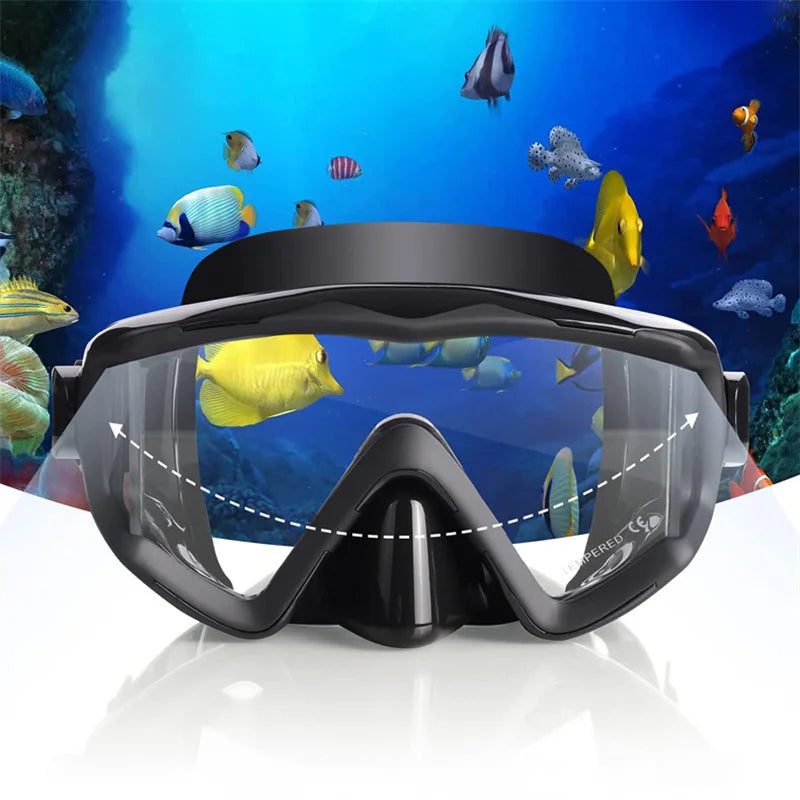 Professional Snorkeling Scuba Diving Mask Diving Goggles Silicone Panoramic Dive Mask For Adult Swimming Goggles Snorkeling