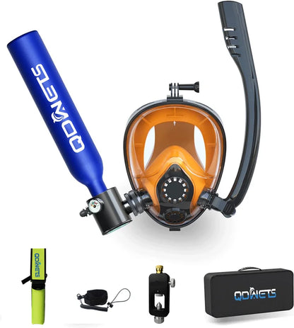0.5L Mini Scuba Diving Tank 5-10 Minutes Lung Tank with diving mask Snorkel Air Snorkeling Equipment Outdoor Oxygen