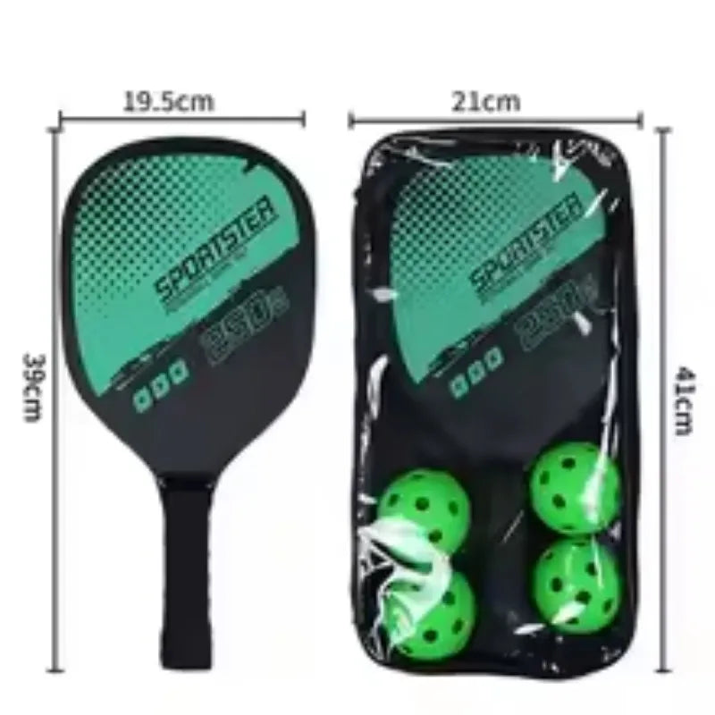 Ultimate Beginner Pickleball & Beach Tennis Paddles Set with 4 Balls – Outdoor Sports Fitness Combo for All Skill Levels