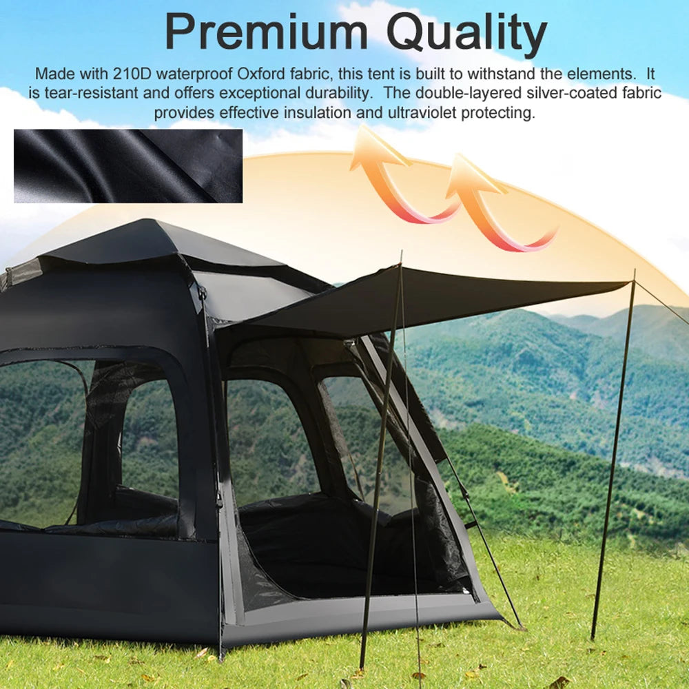 Automatic Camping Tent Portable Quick Open Tent Rainproof & Sun Protecting for Outdoor Traveling Camping Picnic Hiking