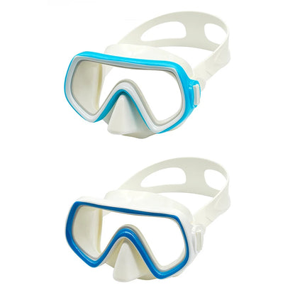 Diving Mask Waterproof Swimming Goggles Panoramic HD For Adult Youth Silicone Skirt Anti-Fog With Nose Cover Swimming Equipment
