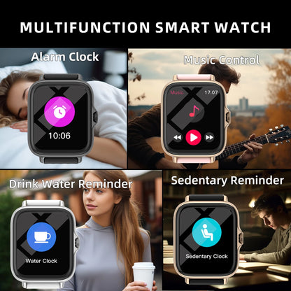 Outdoor Sports Smartwatch Wireless Calling Information Reminder Custom Wallpaper Men Women Multifunctional Smart Watches Music