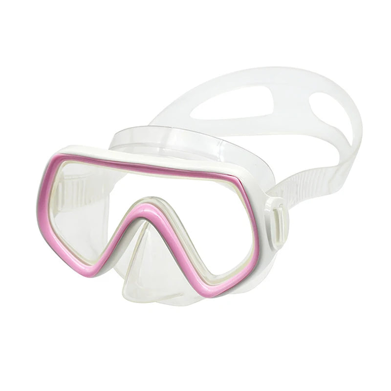 Diving Mask Waterproof Swimming Goggles Panoramic HD For Adult Youth Silicone Skirt Anti-Fog With Nose Cover Swimming Equipment
