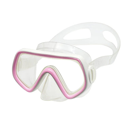 Diving Mask Waterproof Swimming Goggles Panoramic HD For Adult Youth Silicone Skirt Anti-Fog With Nose Cover Swimming Equipment