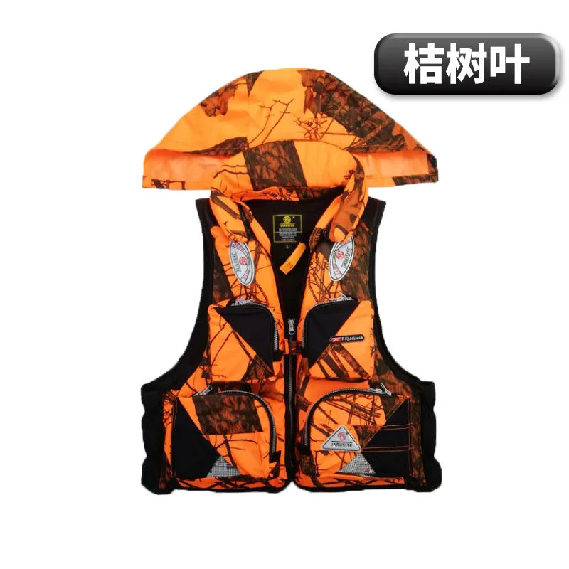 Outdoor Wading Sports Vest Adult Sea Fishing Life Jacket Sea Fishing Wading Multi-pocket Removable Quick-dry Fishing Life Jacket