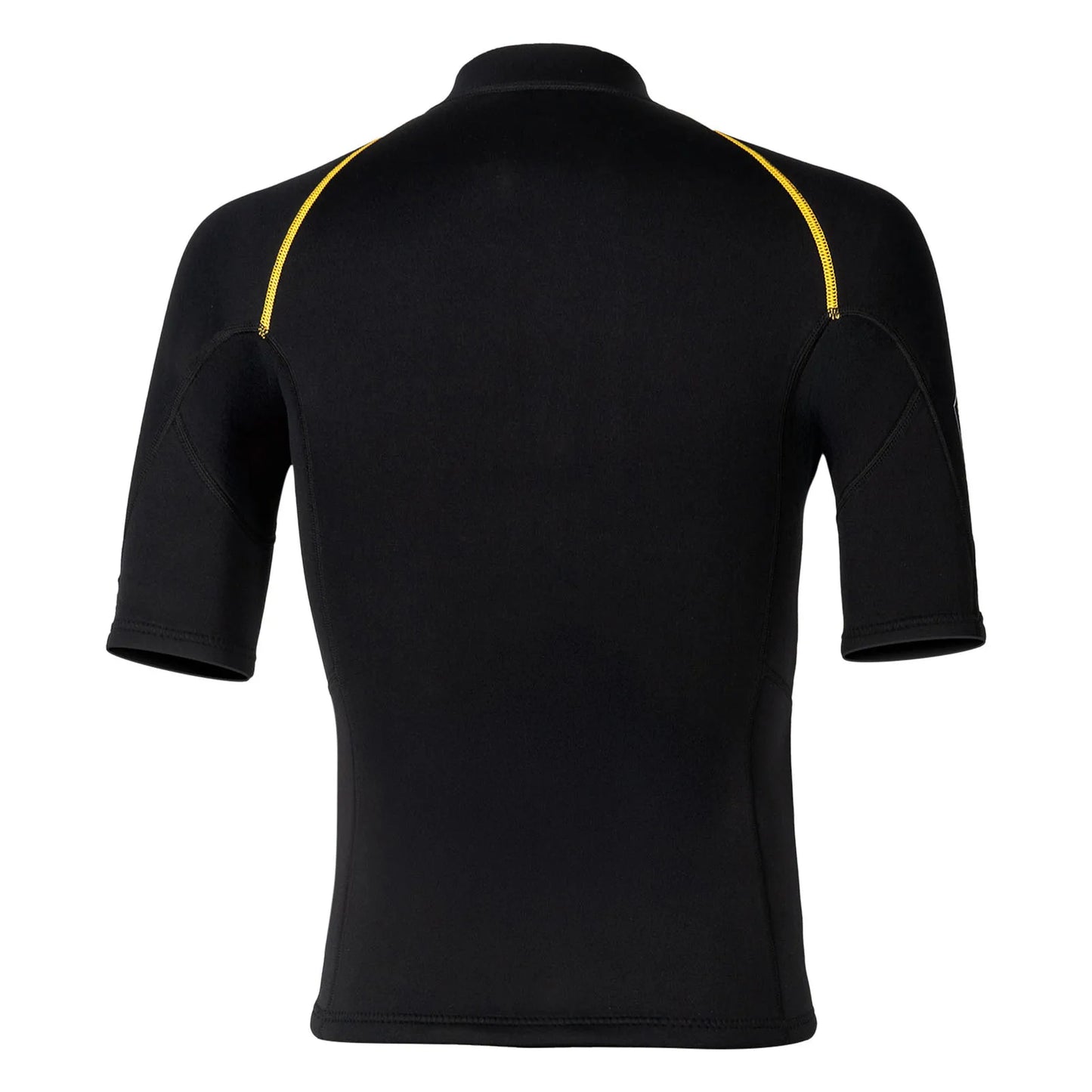 Men's Rash Guard Swimsuit Tops Short Sleeves Front Zip Wetsuit Top 1.5mm Neoprene Swim Tops Swimming Diving Surfing Snorkeling