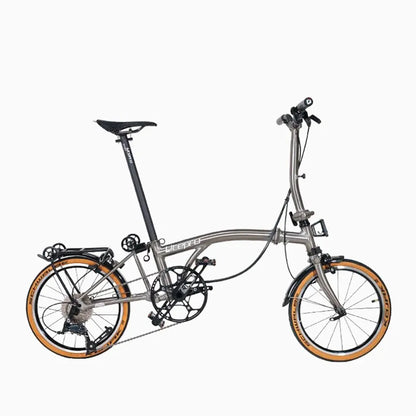 Litepro S9 Aluminum Alloy Frame 16 Inch 9 Speed Tri-fold Bicycle S /Y BAR Light Weight Foldable Bicycle Mini Folding Bike