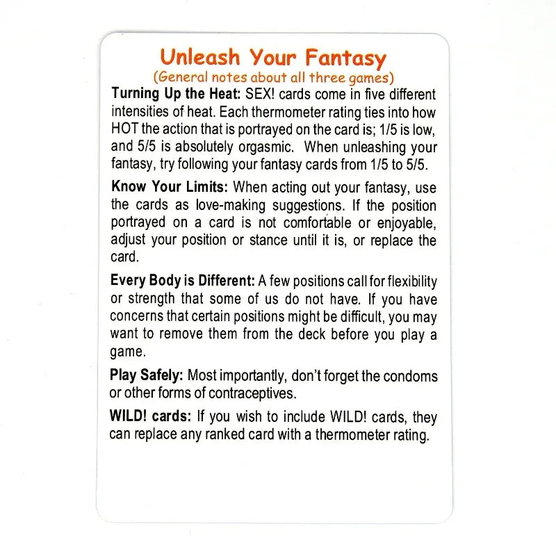 English Adult Sexual Position Cards Role Playing Games Bedroom Commands Sex Toys for Couples 18+ Erotic Products  Sex Toys