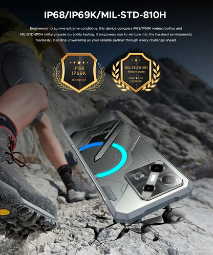 World Premiere DOOGEE Blade GT Pro 5G Rugged Phone LED Light Effect 12GB 512GB 10.5mm Ultra-thin 100MP AI Camera 5800mAh Battery