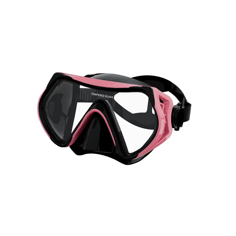 Diving Mask Snorkeling Full Dry Breathing Tube Set, Large Frame Swimming Goggles, Liquid Silicone Diving Mask