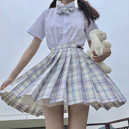 Pleated Skirt Autumn Winter Mini Skirts Womens 2024 Summer Plaid Skirt Tennis Skirt White Sexy Black Skirt Goth School Y2k Jupe