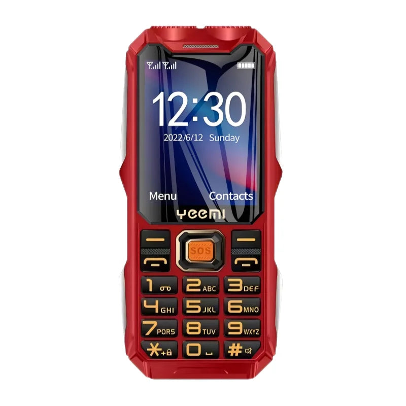 Q8 GSM 2G Rugged Mobile Phone Big Battery Double Flashlight 2.4inch HD Screen Dual Sim Large Button Cheap Cellphone For Elderly