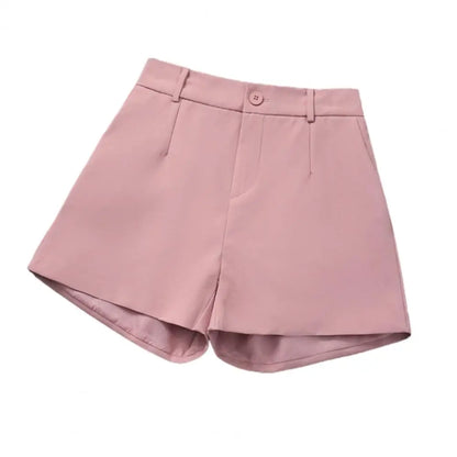 Women Suit Shorts Elegant High Waist White A Line Wide Leg Suit Short Commute Summer Suit Shorts Casual Slim Hot Short Pants