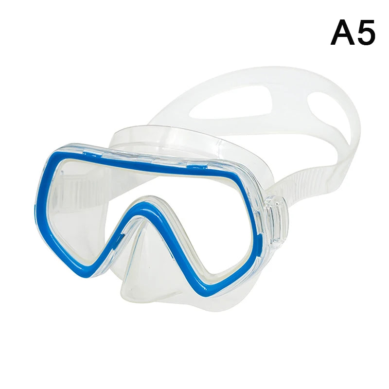 Diving Mask Waterproof Swimming Goggles Panoramic HD For Adult Youth Silicone Skirt Anti-Fog With Nose Cover Swimming Equipment