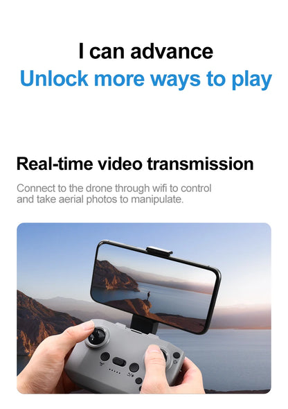 NEW Drone GT3 8K 4K Professional HD 180° ESC Dual Cameras Mini WIFI Dron Obstacle Avoidance FPV Foldable RC Quadcopter Toys UAV