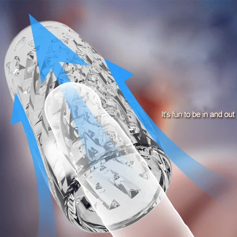 Sex Adult Toys Male Sex Products Masturbator Cup Soft Pussy Transparent Vagina Anal Adult Exercise Supplies Pocket Cup for Men