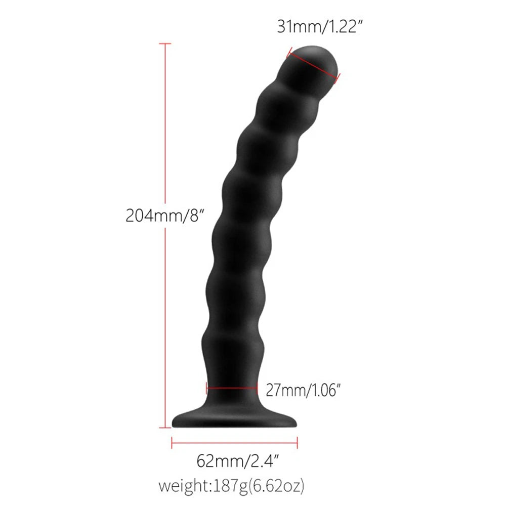adult Toys for Man and Woman Anal Plug Prostate Massager adult Products Stimulator With Strong Sucker Silicone Bead Dildo