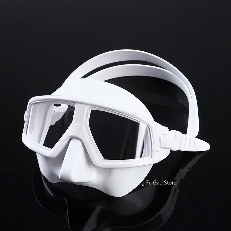 Freediving Mask Half Face Light Weight Low Volume Free Diving Goggles Silica Gel Diving Equipment