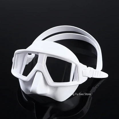 Freediving Mask Half Face Light Weight Low Volume Free Diving Goggles Silica Gel Diving Equipment