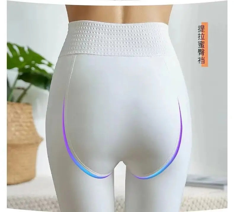 2024 New Design 160-172cm  Women White Nylon Winter Thickened Velvet Padded Adult Dance Pantyhose Sexy Fashion Leggings 45-65kg