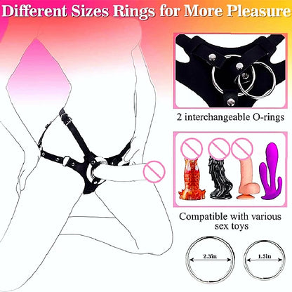 Lingerie With PU Leather D Shaped Ring Offers Couples Gaming Equipment Through Erotic Clothing Punk Carnival Holiday Styling