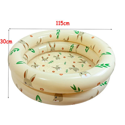 Baby PVC Inflatable Swimming Pool Portable Toy Toddler Blow Up Round Padding Pool Kid Fun Outdoor Play Sand/Water Fishing Toys