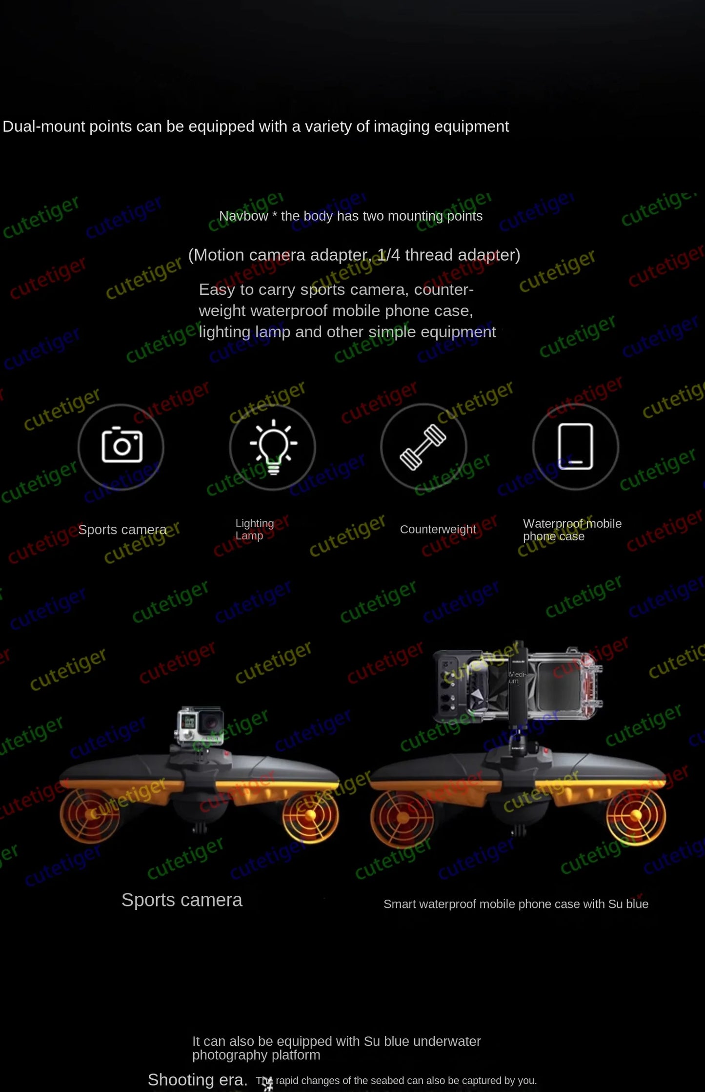 Handheld electric assisted diving booster。Underwater thruster