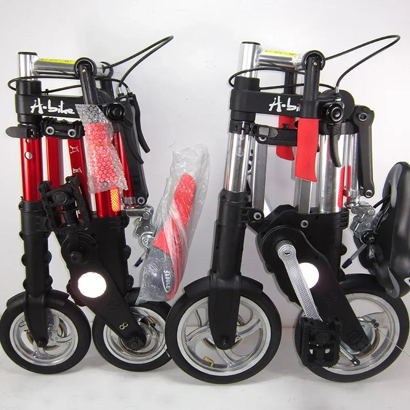 8-Inch Folding Bicycle Multi-Function Mountain Bike Ultralight Portable Bicycle Foldable Mini Non-Slip Road Bike for Kids Adult