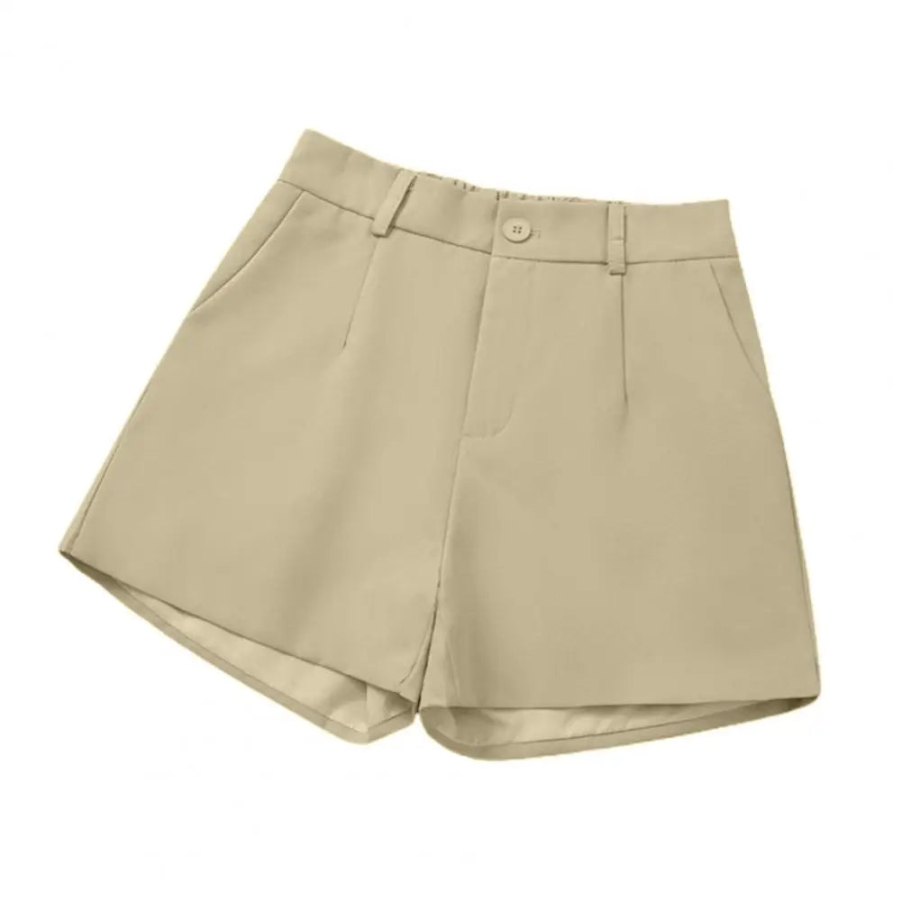 Women Suit Shorts Elegant High Waist White A Line Wide Leg Suit Short Commute Summer Suit Shorts Casual Slim Hot Short Pants