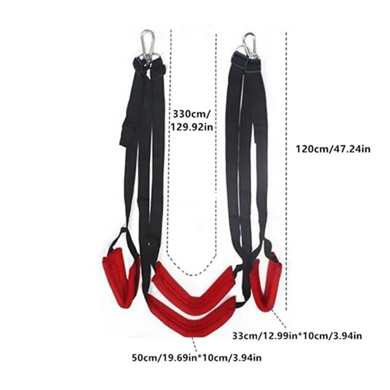 Alternative Couples Sex Set - Flirting and Adult Pleasure Sex Swing with 4/5 cushion