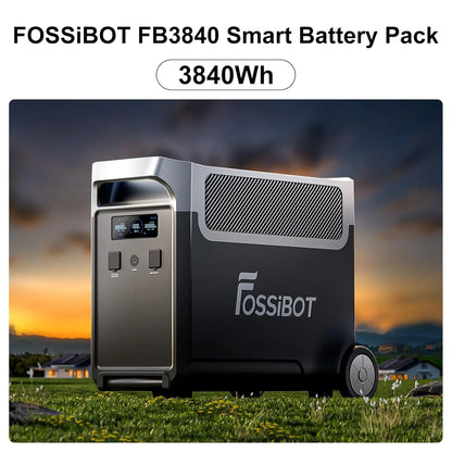 3840Wh Extra Battery for F3600 Pro, Lifepo4 Battery Expandable to 15600Wh for Home Backup Use, Emergency, Camping