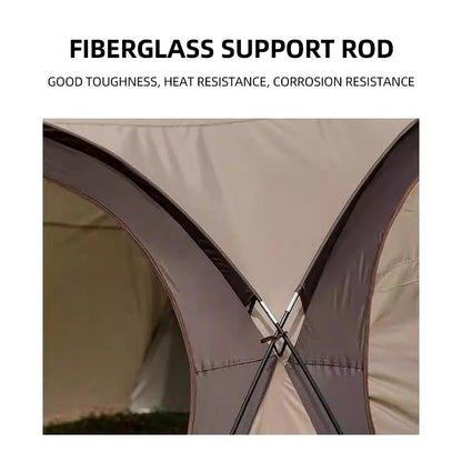 MOUNTAINHIKER Outdoor With Windows Tent 8-10Person Camping Dome Tents Light Luxury Round Big Canopy Large Awning Pergola Tent