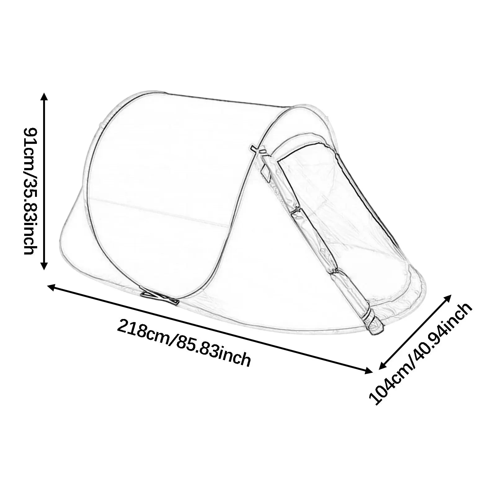 Automatic Instant Pop Up Portable Camping Tent for Outdoor Fishing Hiking Backyard Beach Party with Carry Bag Windproof Setup