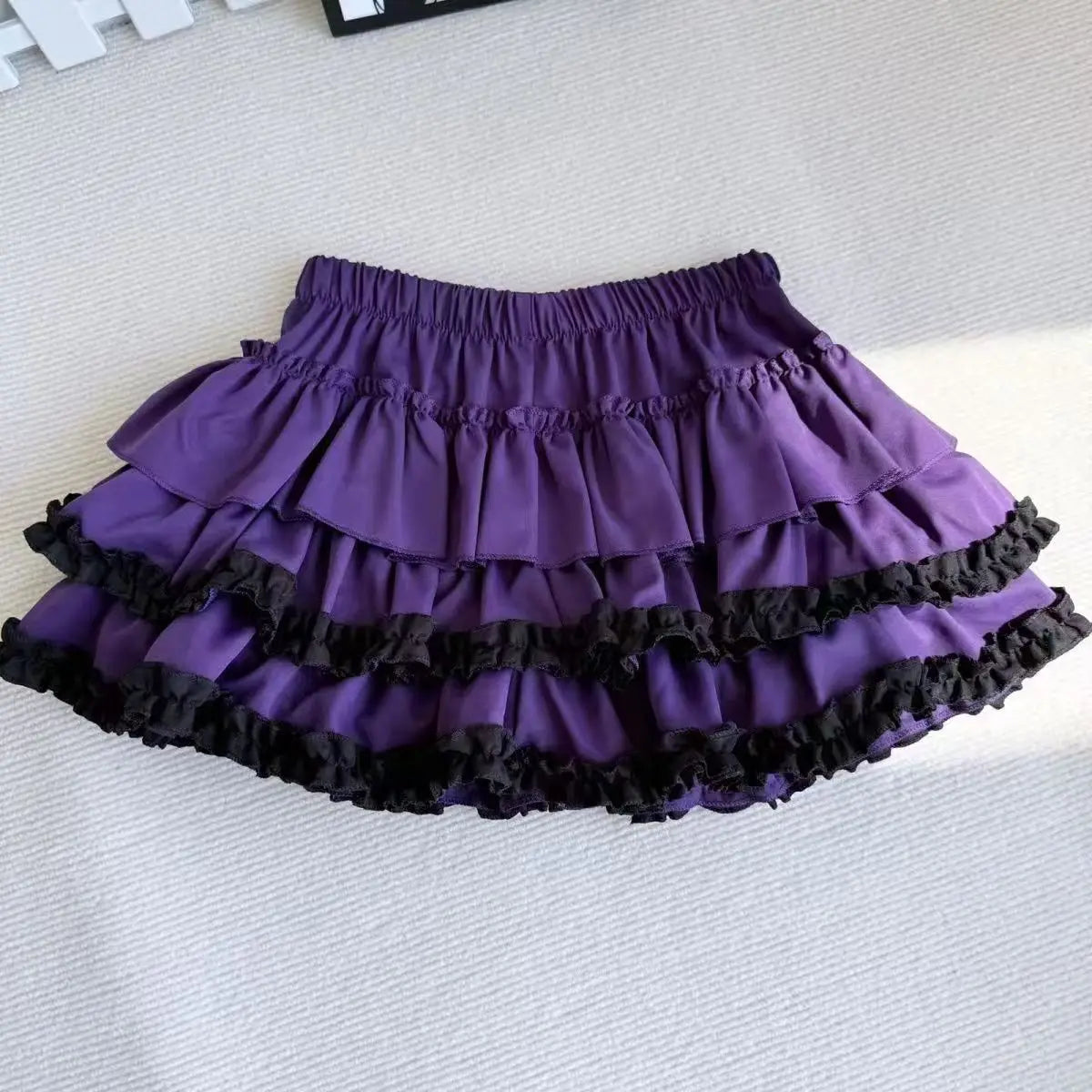 Women Pleated Bubble Mini Skirt Y2k Summer 2025 Korean Fashion Elastic Waist Puffy Short Skirt Girls Cute A Line Cake Skirt