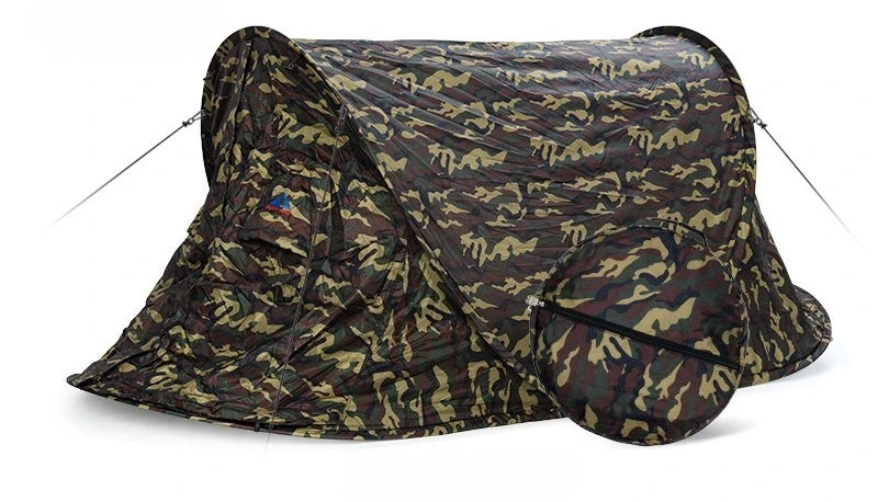 Outdoor Leisure Camping Single Person No Need To Build Up Automatic Quick Opening Camouflage Tent Beach Weather Resistant Tent