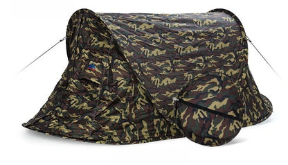 Outdoor Leisure Camping Single Person No Need To Build Up Automatic Quick Opening Camouflage Tent Beach Weather Resistant Tent