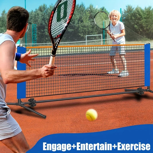 Portable 3m Pickleball Net for Tennis & Badminton Training Quick Setup Lightweight Foldable PE Material No Iron Frame