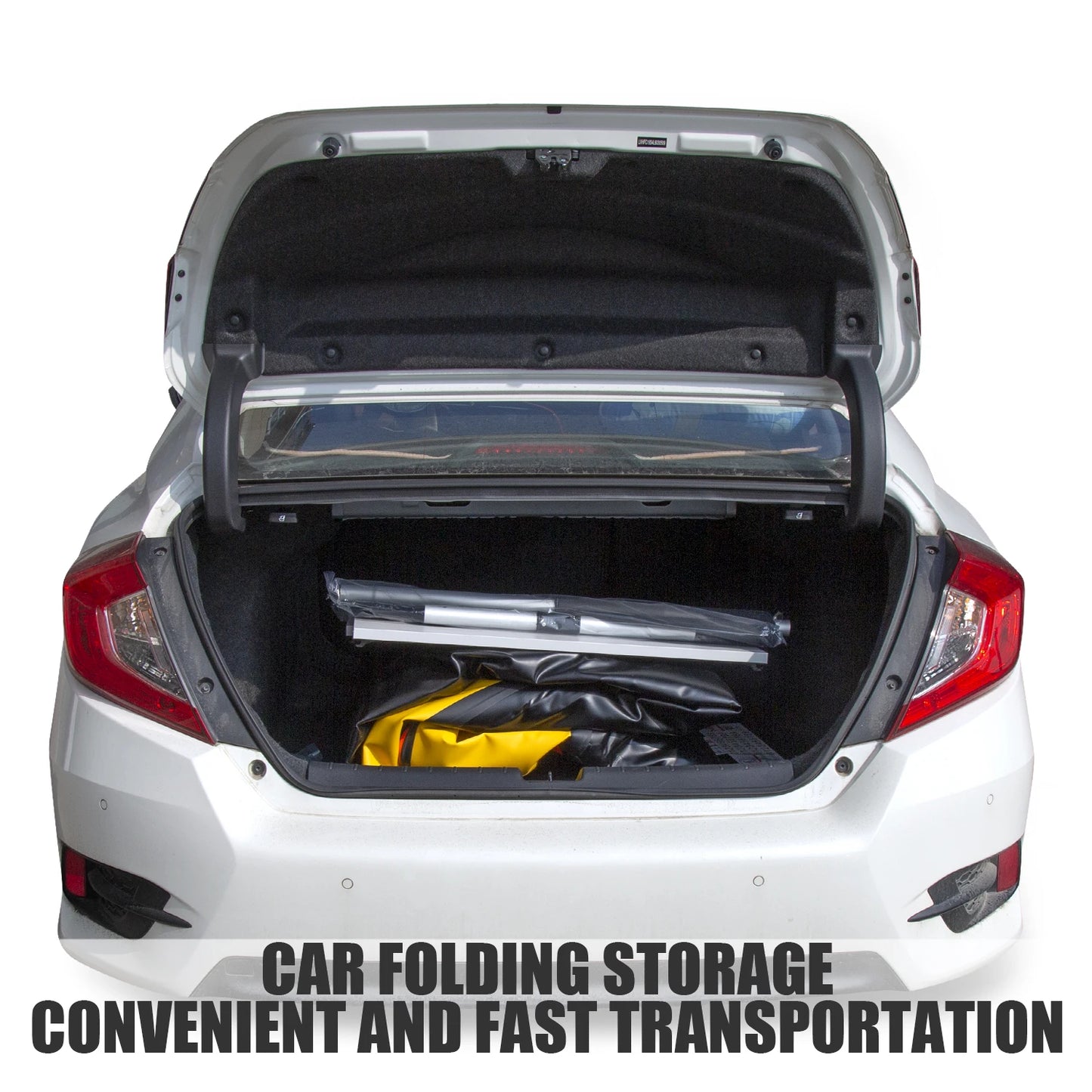 KOETSU Inflatable Kayak Fishing Boat: Bright Yellow 2-Person Drift Craft for Anglers