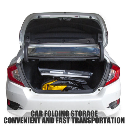 KOETSU Inflatable Kayak Fishing Boat: Bright Yellow 2-Person Drift Craft for Anglers