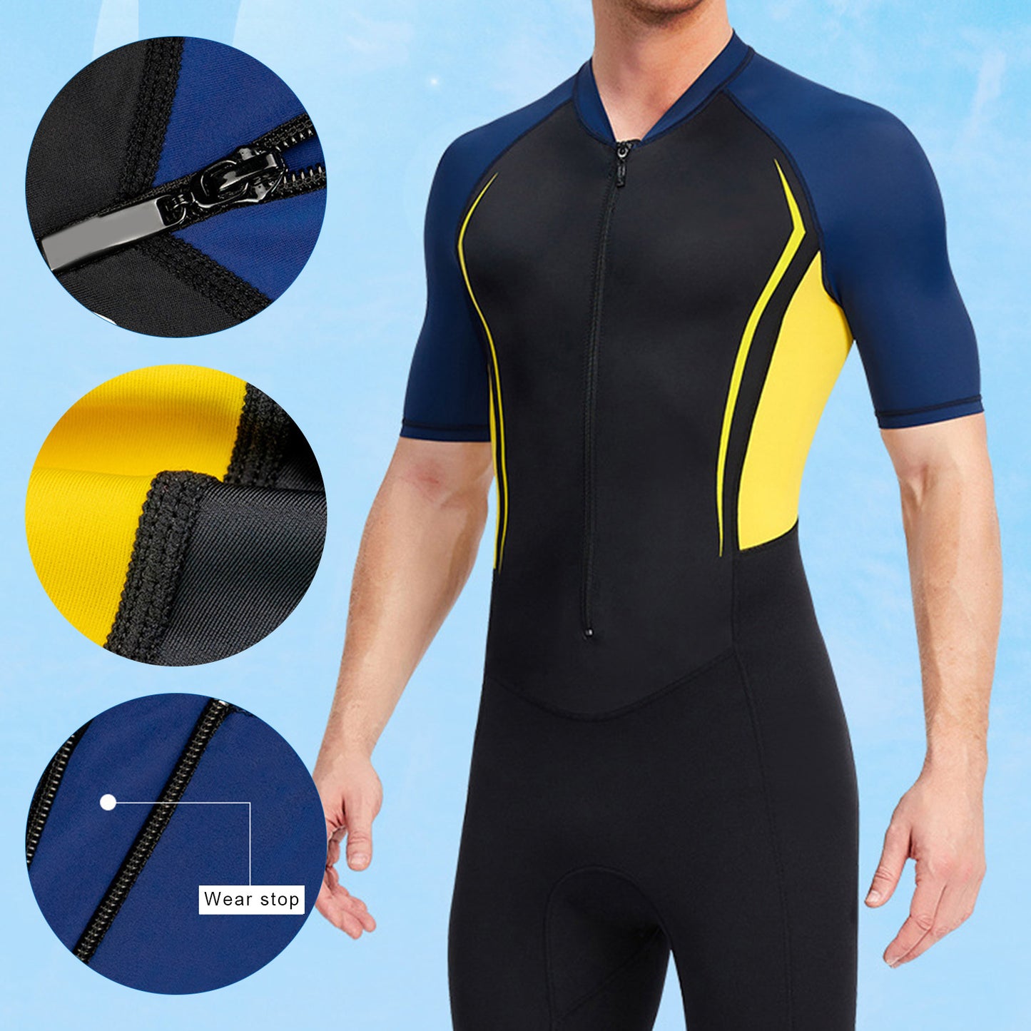 Dive Wet Suit Wetsuit Men 1.5mm Neoprene Material Lightwight For Swimming