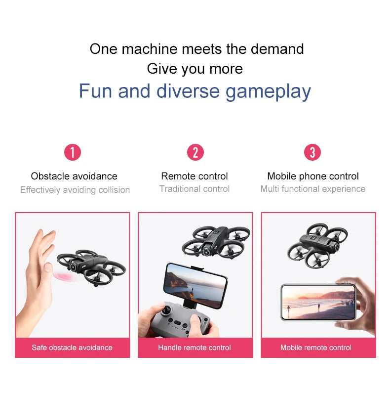 D16 RC Drone 8K Aerial HD Profesional Dual-camera FPV Helicopter Optical Flow GPS Positioning Avoidance Bushless Motor Drone UAV