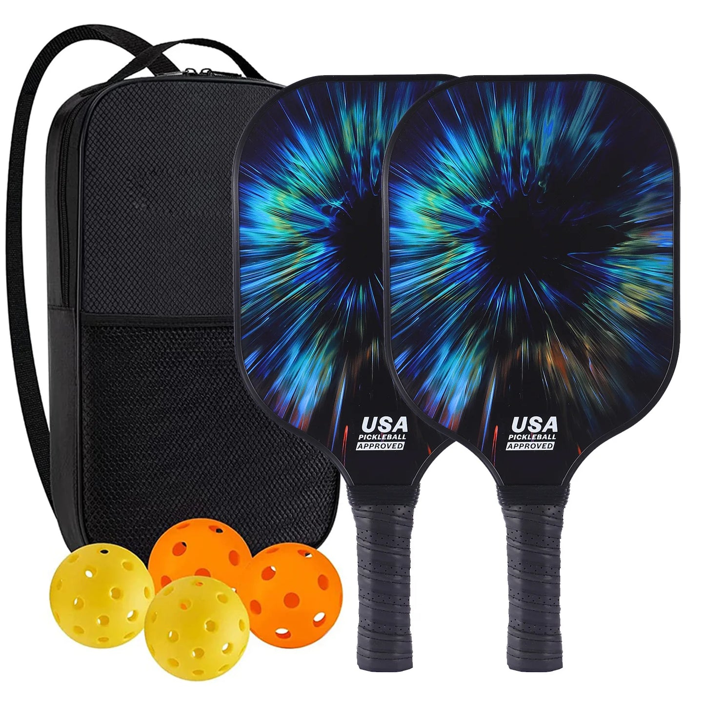Pickleball Paddle Carbon Fiber USAPA Approved Pickleball Set Sports 6 pieces with packaging Outdoor Beach Tennis Racket