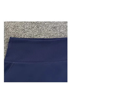 High-Waist Yoga Pants Women's Fitness Running Shorts Breathable Quick-Dry Elastic Spring Summer Training Three minutes of pants