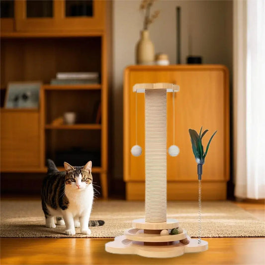 Pet Cat Toy cat scratcher Cat Turntable Funny Cat Stick Balls Durable Sisal Scratching Board Cat Supplies Cat Grab Column